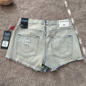 True religion denim shorts